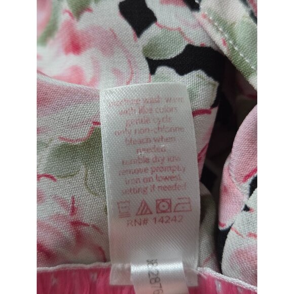 Oscar de la Renta Vintage Floral Lace Mini Slip Dress Women's XL - Picture 7 of 7